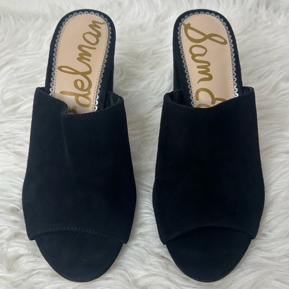 Sam Edelman Women’s Orlie Open-Toe Block Heel Mules Size 8 - Picture 2 of 13